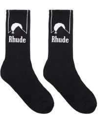 Rhude - Intarsia-Logo Socks - Lyst