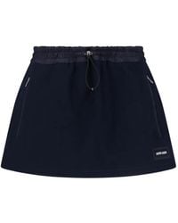 Miu Miu - Cotton Fleece Miniskirt - Lyst