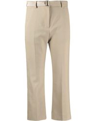Sacai - Cropped Tailored Trousers - Lyst