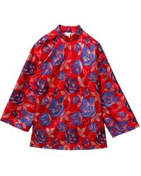 Comme des Garçons - Top Con Motivo Floral - Lyst