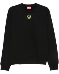 DIESEL - Embroidered Crew-Neck Sweatshirt - Lyst