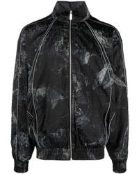 Off-White c/o Virgil Abloh - Biker Logo-Patch Crinkled Lightweight Windbreaker - Lyst