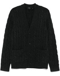 Theory - Cable-Knit Cardigan - Lyst