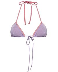 Mc2 Saint Barth - Leah Lurex Bikini Top - Lyst