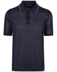 Prada - Polo Con Botones - Lyst