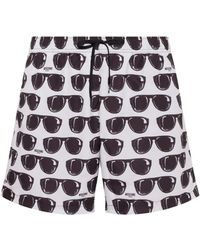 Moschino - Zwembroek Met Grafische Print - Lyst