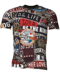 Dolce & Gabbana - Patchwork Graphic Tee - Lyst