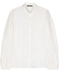 SAPIO - Pointed-collar Twill Shirt - Lyst