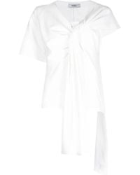 Goen.J - Asymmetric Knot-Detail T-Shirt - Lyst