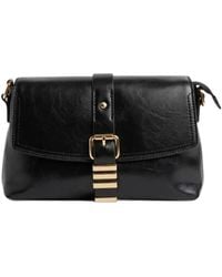 John Richmond - Buckle-Detail Leather Shoulder Bag - Lyst