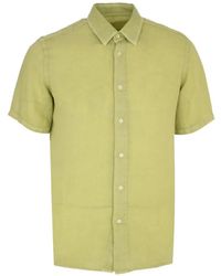 120% Lino - Chemise À Boutonnière Sur Le Devant - Lyst