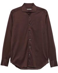 Corneliani - Camicia A Maniche Lunghe Con Abbottonatura - Lyst