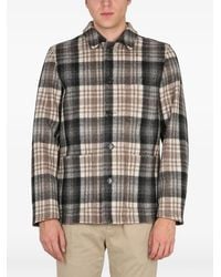 Aspesi - Giacca-Camicia Tadao A Quadri - Lyst