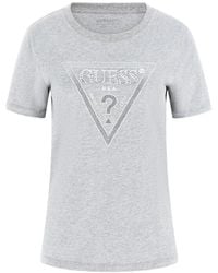 Guess - Logo-Detail T-Shirt - Lyst