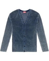 DIESEL - K-redeam リブニット カーディガン - Lyst