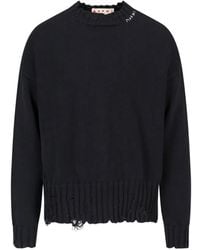 Marni - Pull Twisted À Col V - Lyst