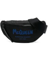 Alexander McQueen - Gürteltasche mit Logo-Print - Lyst
