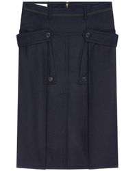 Dries Van Noten - Wollen Midi-Rok - Lyst