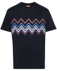 Missoni - Zigzag Cotton T-shirt - Lyst