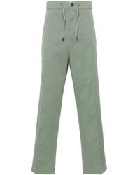 Canali - Drawstring-Waist Straight-Leg Trousers - Lyst