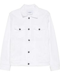 Dondup - Logo-Plaque Button-Down Denim Jacket - Lyst