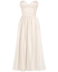 POST MERIDIEM - Pleated Midi Dress - Lyst