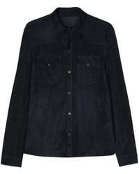 Salvatore Santoro - Suede Leather Shirt Jacket - Lyst