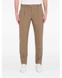 PT Torino - Pleated Virgin Wool Trousers - Lyst