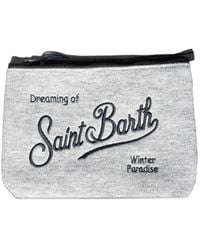 MC2 Saint Barth - Aline Logo-Embroidered Clutch Bag - Lyst