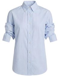 Monse - Camisa Con Nudo En La Manga - Lyst
