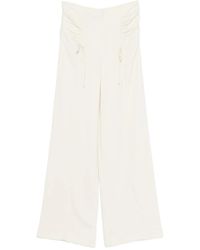 Botsi - Ruched-Design Drawstring-Detail Trousers - Lyst
