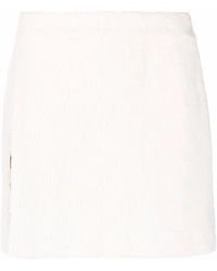 Ambush - Monogram-Debossed Mini Skirt - Lyst