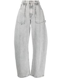 The Attico - Effie High-waist Wide-leg Jeans - Lyst