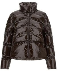 Pinko - Quilted Love Birds Puffer Jacket - Lyst