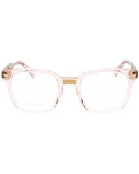 Gucci - Rectangle-Frame Glasses - Lyst
