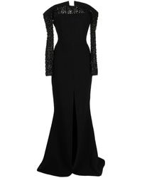 Saiid Kobeisy - Off-shoulder Bead Embellished Dress - Lyst