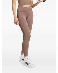 adidas - Legging Studio All Me 7/8 X-Over À 3 Rayures - Lyst