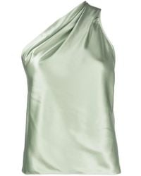 Michelle Mason - Haut Asymétrique En Soie À Dos Nu - Lyst