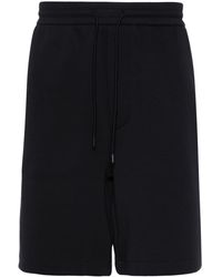 Emporio Armani - Pantalones cortos de chándal con franjas del logo - Lyst