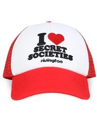 RRR123 - Secret Societies Trucker Logo-Embroidered Mesh-Panel Cap - Lyst