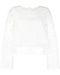 Max & Moi - Top con encaje de guipur - Lyst