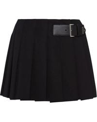 Prada - Minigonna Re-Nylon Plissettata - Lyst