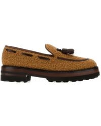 Fratelli Rossetti - Tassel-Detail Bouclé Loafers - Lyst