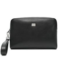 Dolce & Gabbana - ロゴプレート クラッチバッグ - Lyst