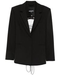 Patrizia Pepe - Lace-Up Structured Blazer - Lyst