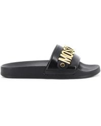 Moschino - Logo-Lettering Slides - Lyst