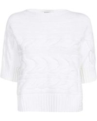 Max Mara - Maglione A Maniche Corte - Lyst