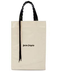 Palm Angels - Canvas Logo Tote Bag - Lyst