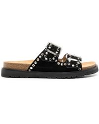 DSquared² - Double-buckle Suede Sandals - Lyst
