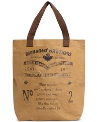 DSquared² - Borsa Tote Con Stampa - Lyst